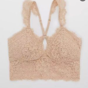 Aerie eyelash lace Razorback bralette